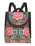 Bolsa de Mujer El General AC-116 Bordada en Tela Color Negro/Rosa 702172