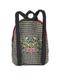 Bolsa de Mujer El General AC-190 Bordada en Tela Color Negro/Rosa 702187