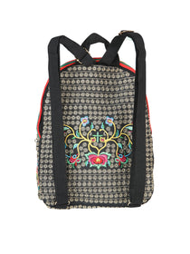 Bolsa Bordada Mochila El General Ac-190 Tela Negro/Rosa 702187