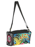 Bolsa de Mujer El General AC-311 Bordada en Tela Color Negro/Multicolor 702189
