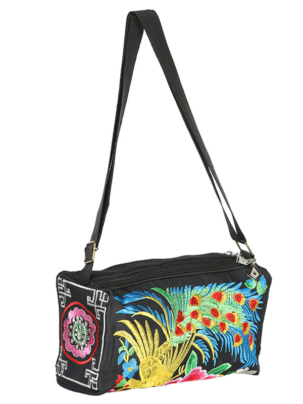 Bolsa Bordada El General Ac-311 Tela Negro/Multicolor 702189
