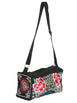 Bolsa Bordada El General Ac-312 Tela Negro/Rosa 702190