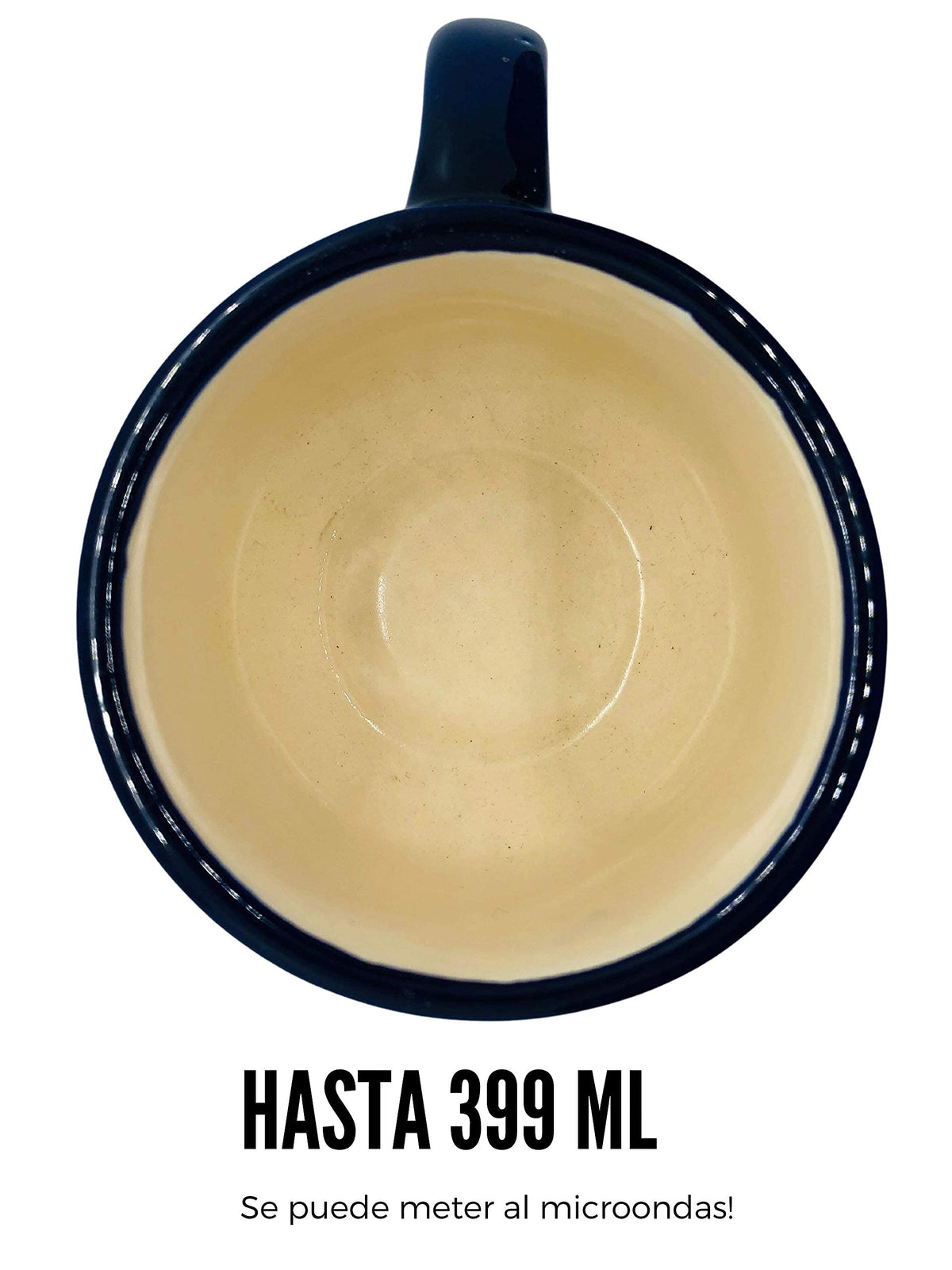 Hermosa Taza para Café Té, de Cerámica tipo Talavera, Hecha a Mano por Artesanos en México (399 ml)