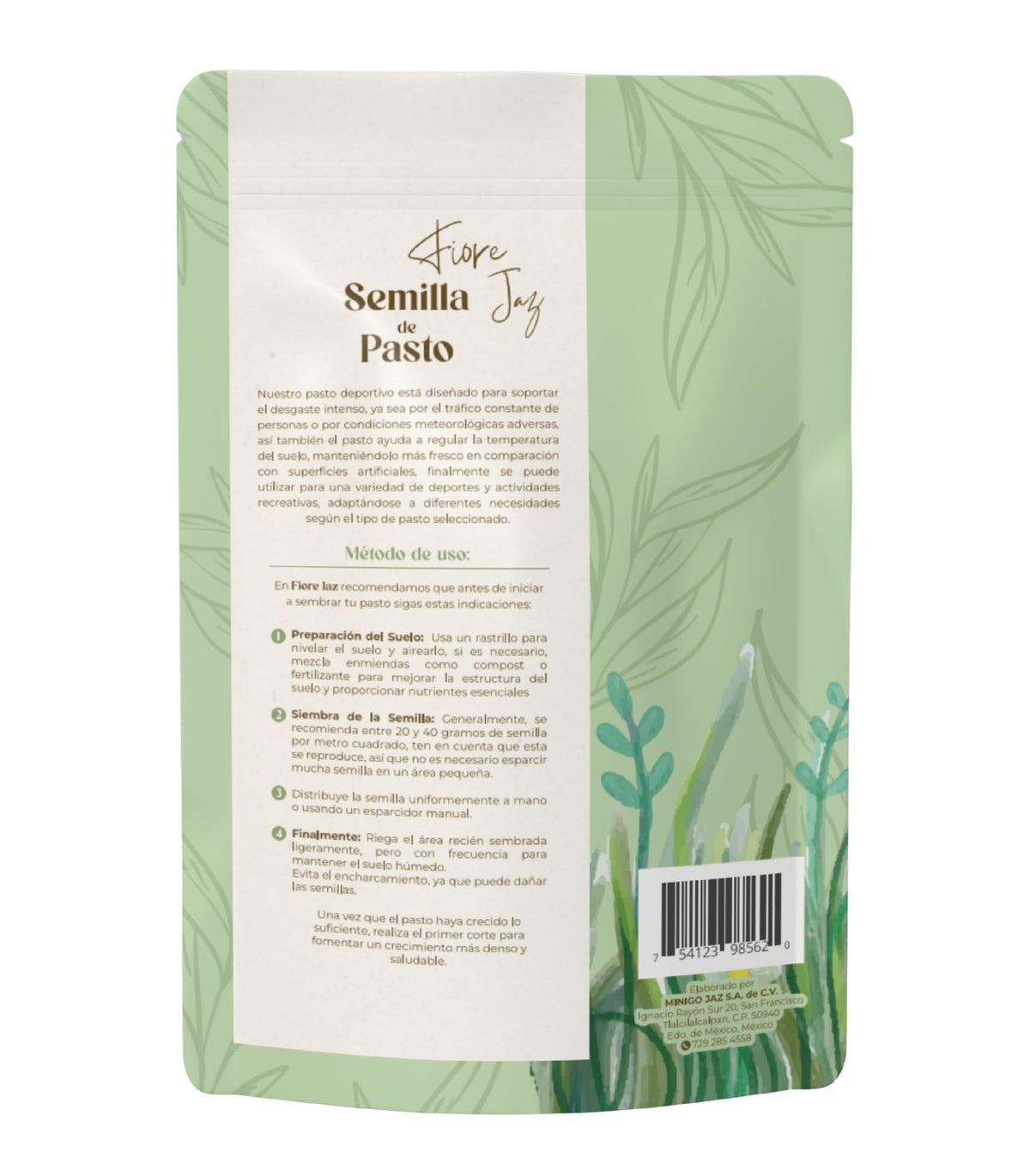 Semillas de Pasto Premium – 1 kg (Rinde hasta 50 m²) – Para Sol y Sombra