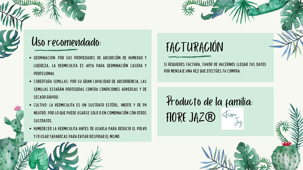 Vermiculita Natural Y Orgánica 7.8L Sustrato De Calidad