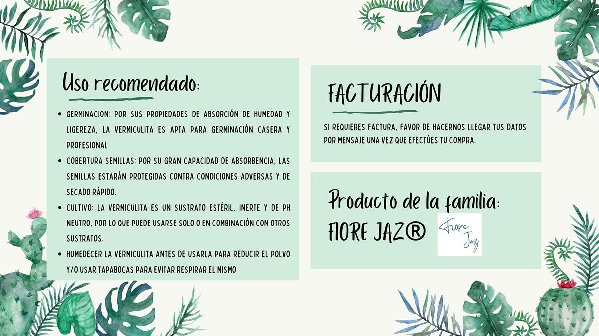 Vermiculita Natural Y Orgánica 7.8L Sustrato De Calidad