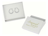 Arete Para Mujer Inflado De Plata Ley 925 Pulido De 15 Mm