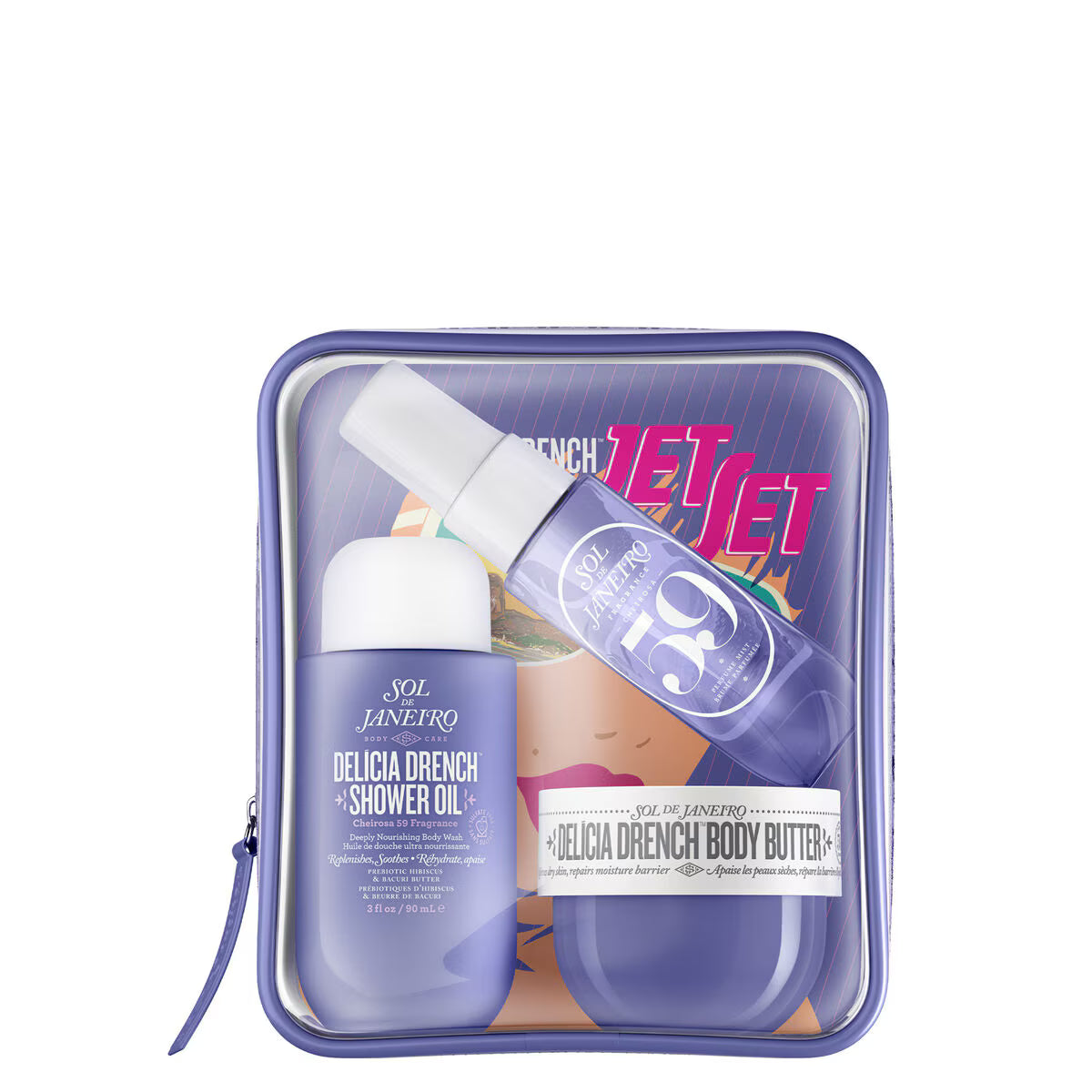 SOL DE JANEIRO DELICIA DRENCH JET SET CHEIROSA 59 (set para cuidado de la piel)
