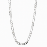 Cadena De Plata 925 Estilo 3x1 Figaro Calibre 4.1mm en 5 colores
