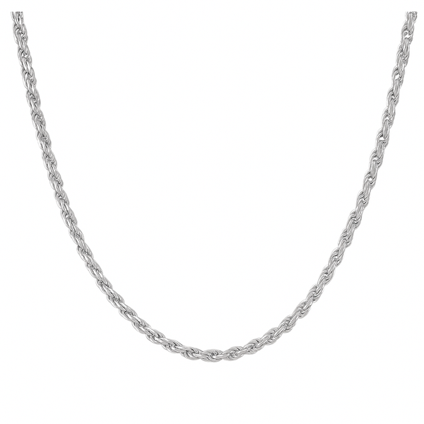 Cadena De Plata 925 Estilo Torsal De 45 Cm Calibre 3.3 Mm