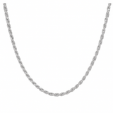 Cadena De Plata 925 Estilo Torsal De 55 Cm Calibre 4.5 Mm