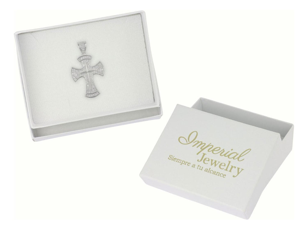 Dije Turco De Plata Ley 925 De Cruz Gresa Con Zirconia