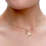 Medalla De Bautizo Italiana De Oro De 14k