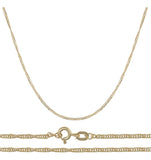 Cadena Singapur Oro 10k 45cm 2mm .7gr Italiano