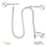 Collar Barbada Con Piedra De Plata Ley 925 De 55 Cm