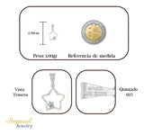Dije De Plata 925 De Estrella Con Zirconia