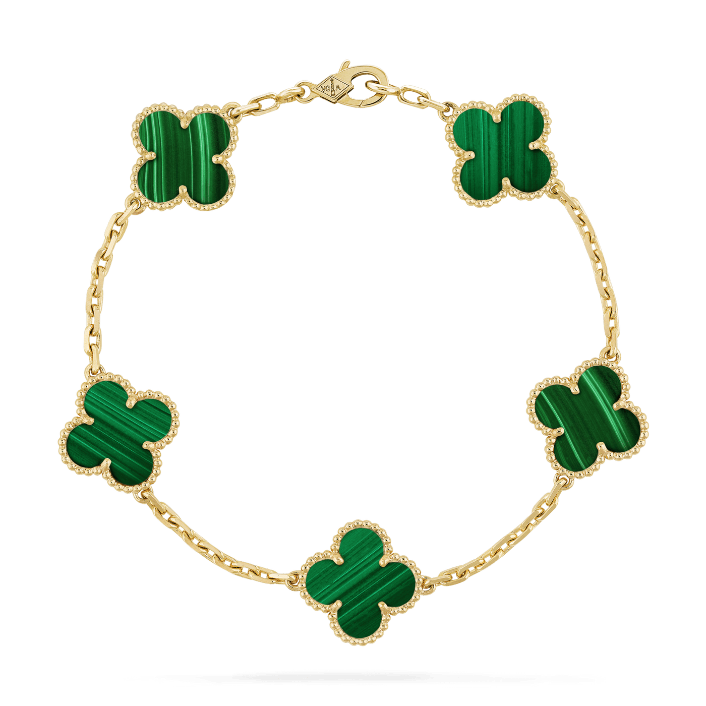 Brazalete Alhambra Gold Malaquita