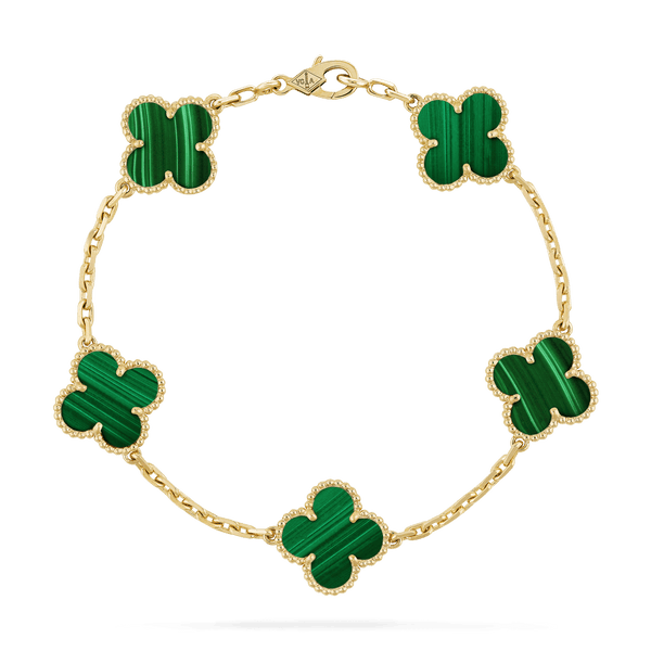 Brazalete Alhambra Gold Malaquita