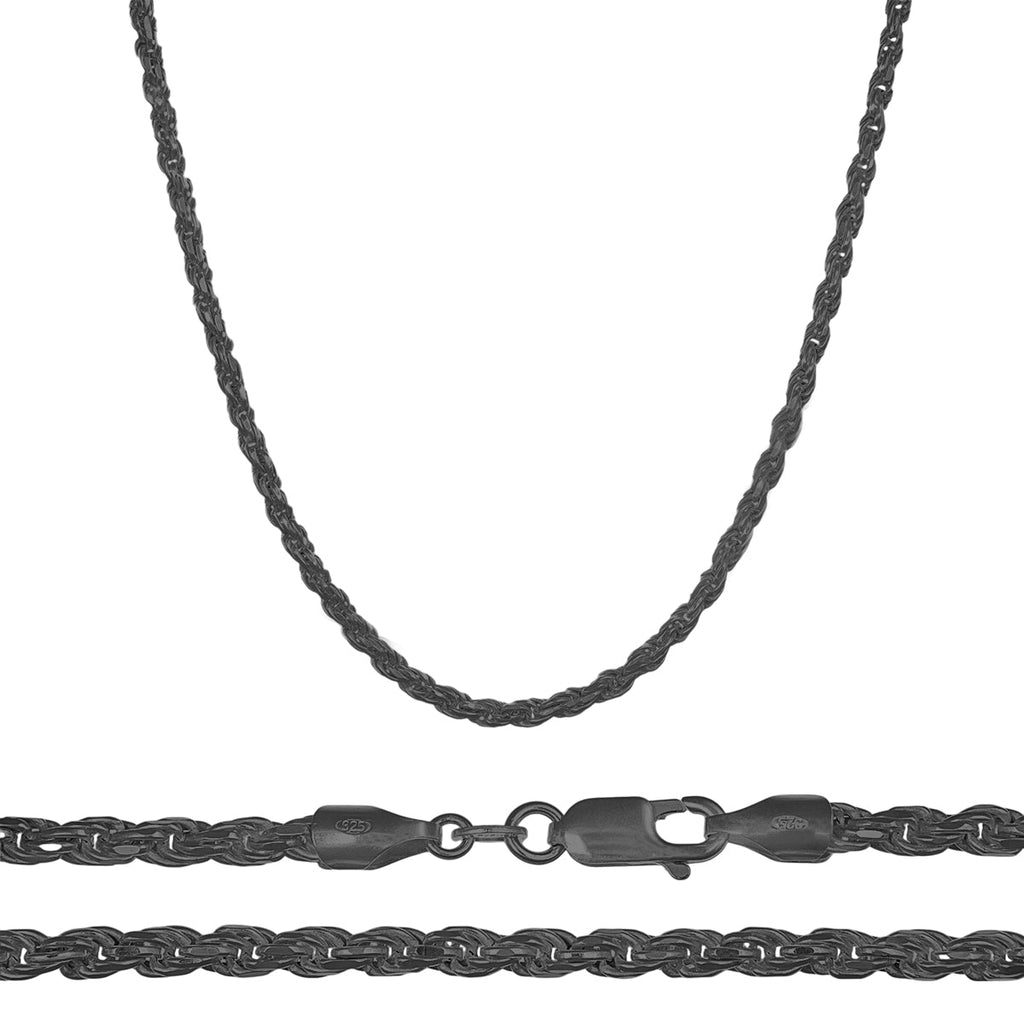 Cadena De Plata 925 Estilo Torsal De Calibre 3.3 Mm