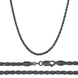 Cadena De Plata 925 Estilo Torsal De Calibre 3.3 Mm