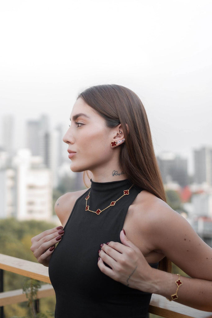 Collar Alhambra 10/20 motif Ágata Roja