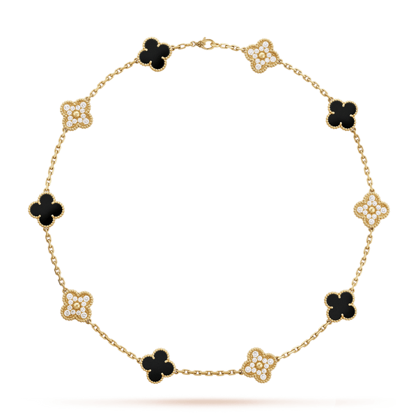 Collar Alhambra 10/20 motif Black