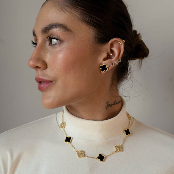 Collar Alhambra 10/20 motif Black