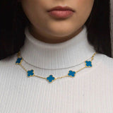 Collar Alhambra 10/20 motif Blue