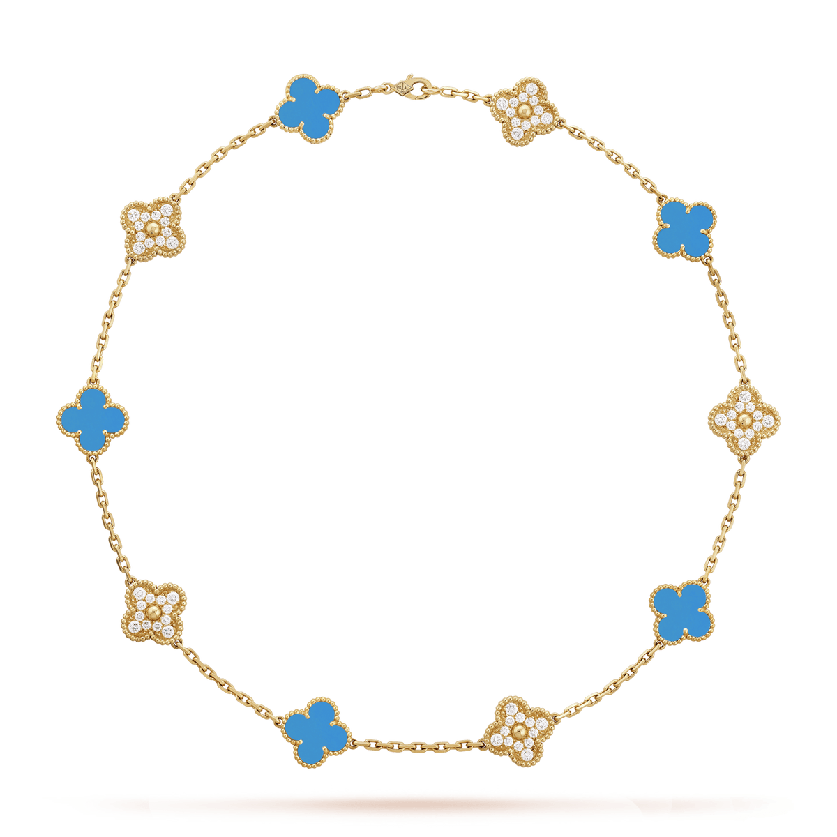 Collar Alhambra 10/20 motif Blue