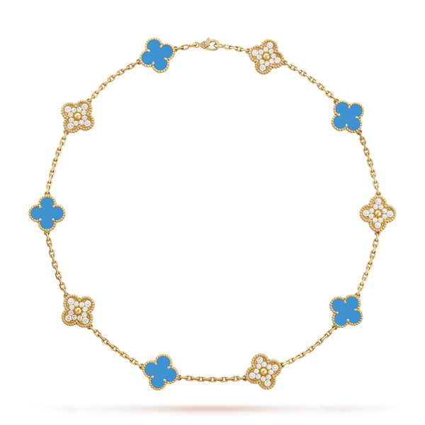 Collar Alhambra 10/20 motif Blue
