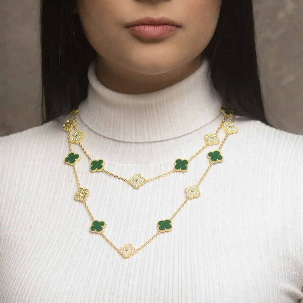 Collar Alhambra 10/20 motif Green