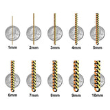 Cadena Italiana De 10k, Estilo Cubana, Calibre 2mm