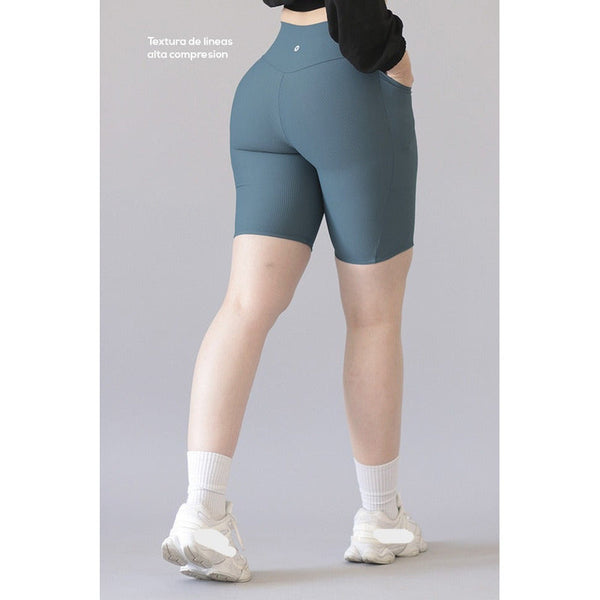 Short Deportivo Lycra Colombiana Gala Sport Pocket Mora