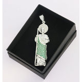 Dije De Cruz Con Forma De Ancla De Plata 925
