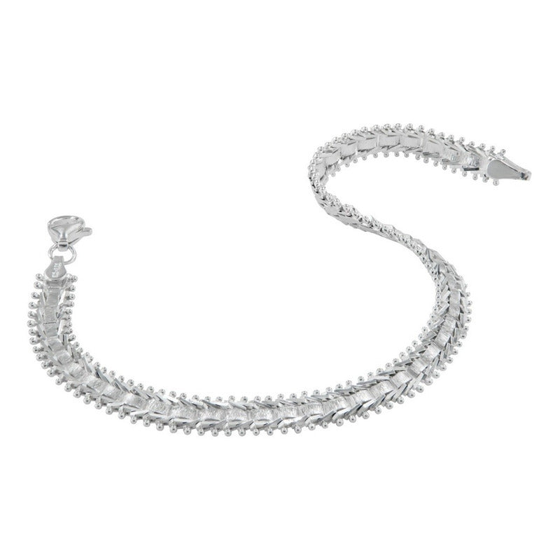 Pulsera De Plata Ley 925 Armada A Mano Para Mujer
