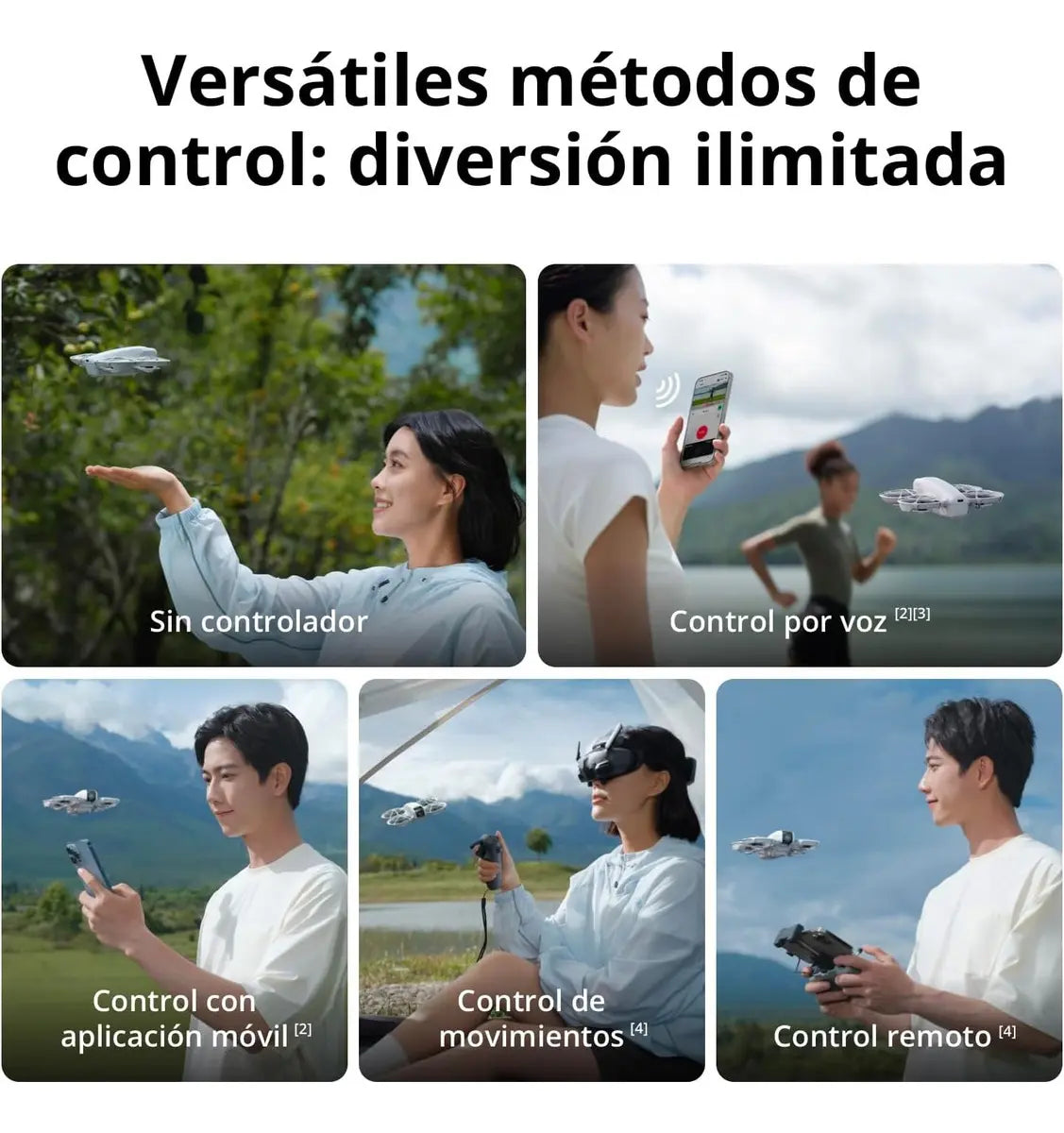 DJI Dron Neo Motion Combo Vuela Más con RC Motion 3, 4k Uhd, 135g, 3 Baterías, seguimiento de objetivos (Nuevo con caja abierta)