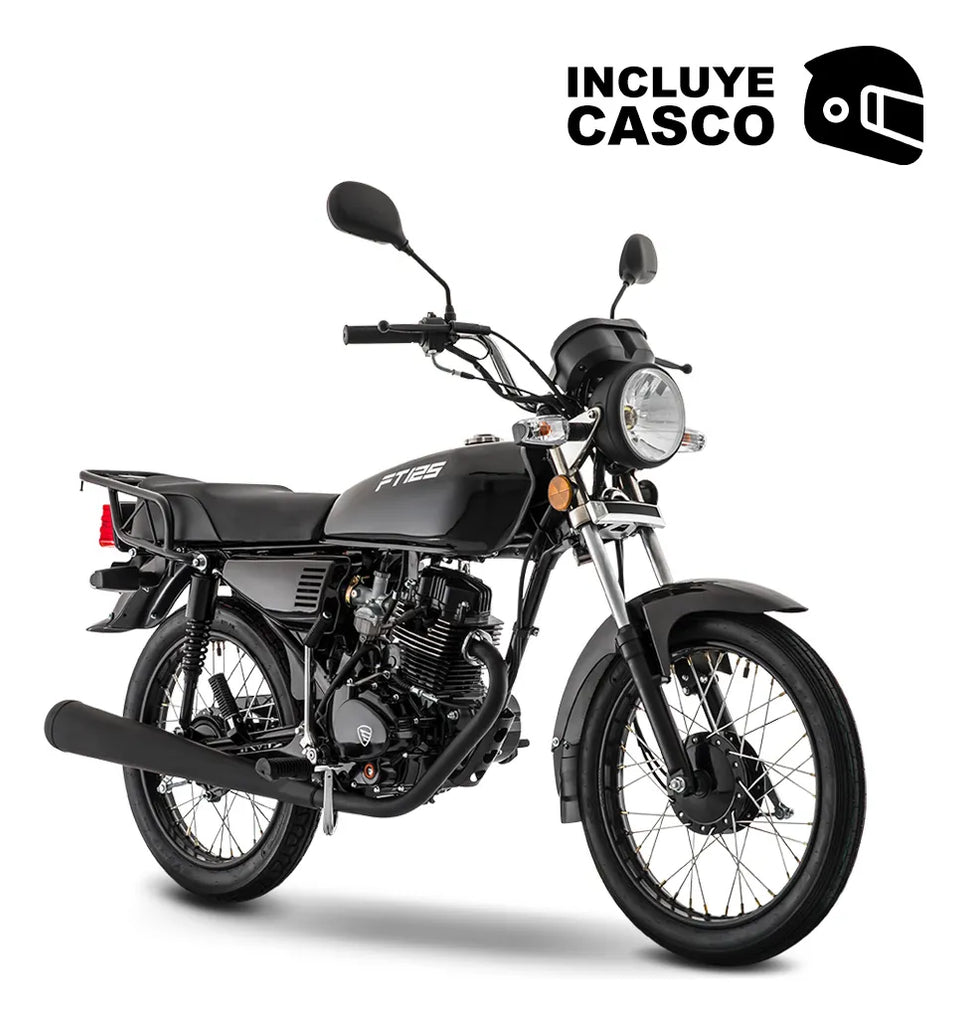 Motocicleta De Trabajo Italika Ft125 Negra