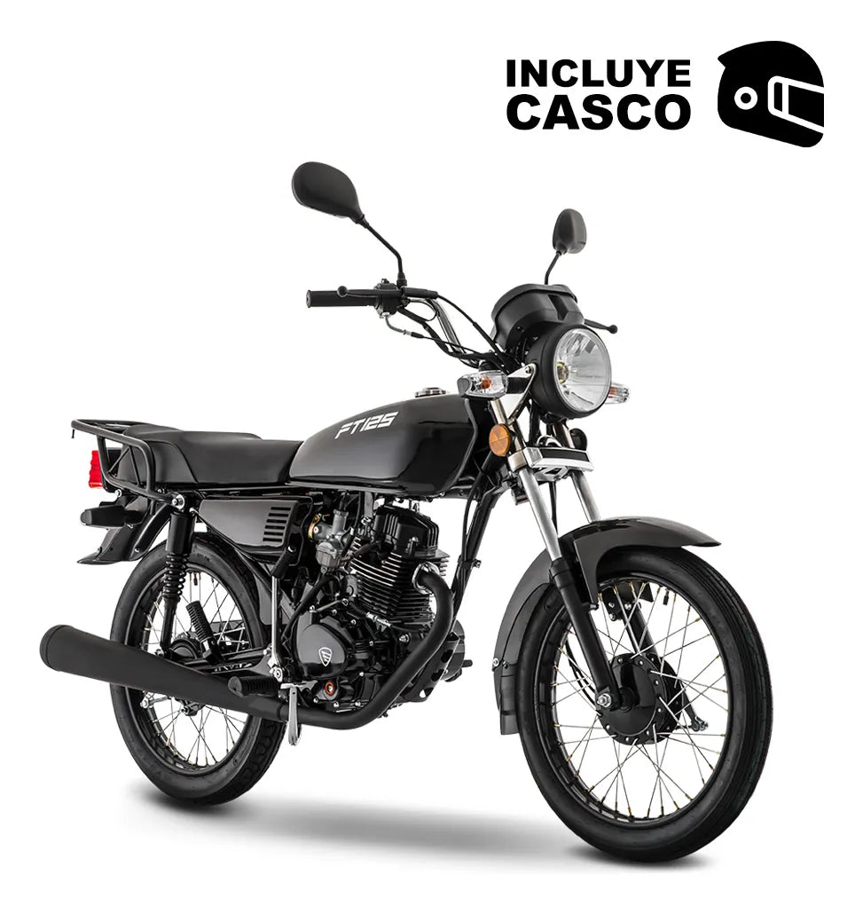 Motocicleta De Trabajo Italika Ft125 Negra