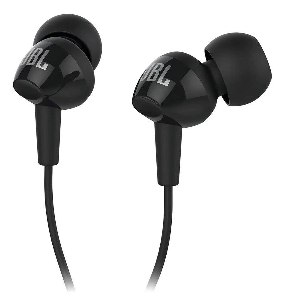 Audífonos JBL C100SI In-Ear Negros con Micrófono - Calidad de Sonido Premium y Diseño Compacto