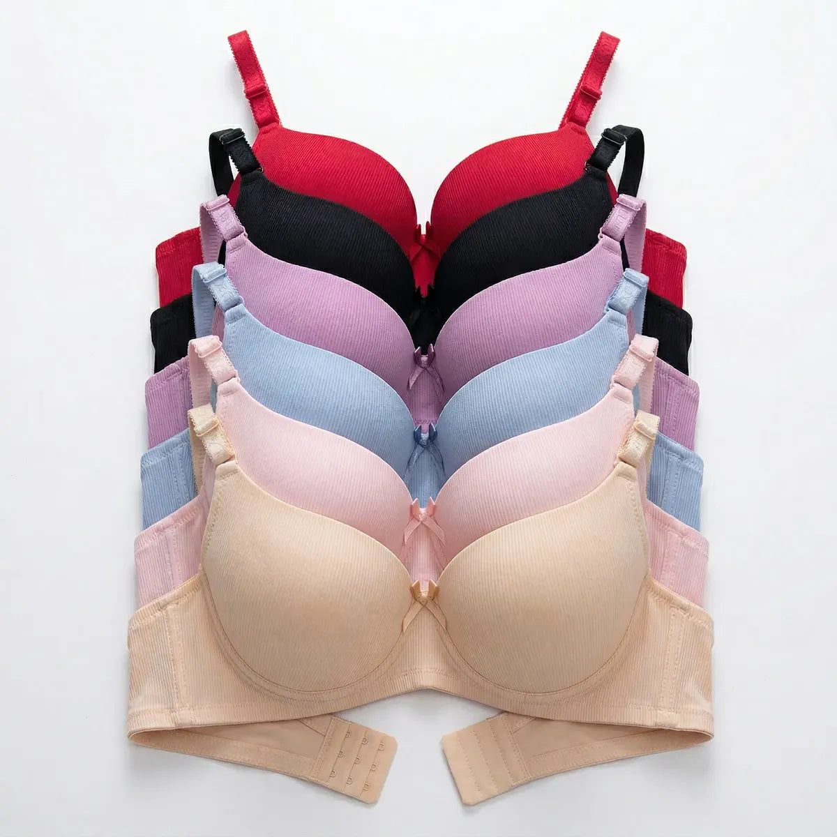 6 Pz Brassiere Con Varilla Copa Moderno Respirable
