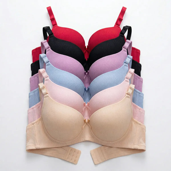 6 Pz Brassiere Con Varilla Copa Moderno Respirable