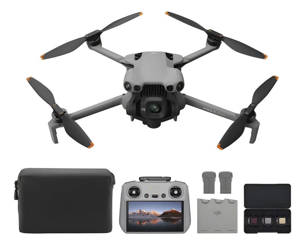 DJI Mini 5 Pro Combo Vuela Más Plus con DJI RC 2, dron con cámara, CMOS de 1 pulgada, Dron 4K, Detección de obstáculos, ActiveTrack 360°, Mayor duración de la batería