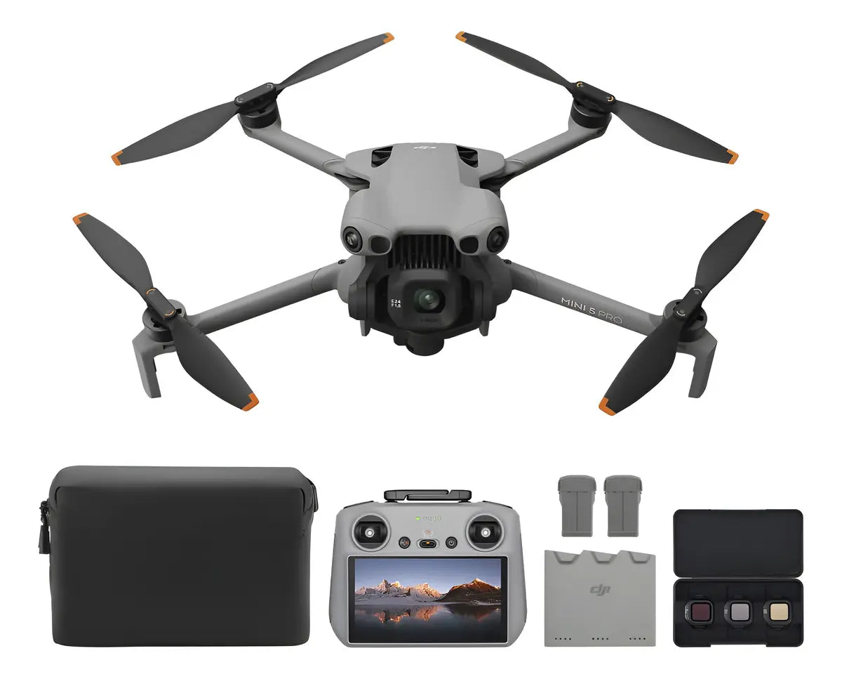 DJI Mini 5 Pro Combo Vuela Más Plus con DJI RC 2, dron con cámara, CMOS de 1 pulgada, Dron 4K, Detección de obstáculos, ActiveTrack 360°, Mayor duración de la batería