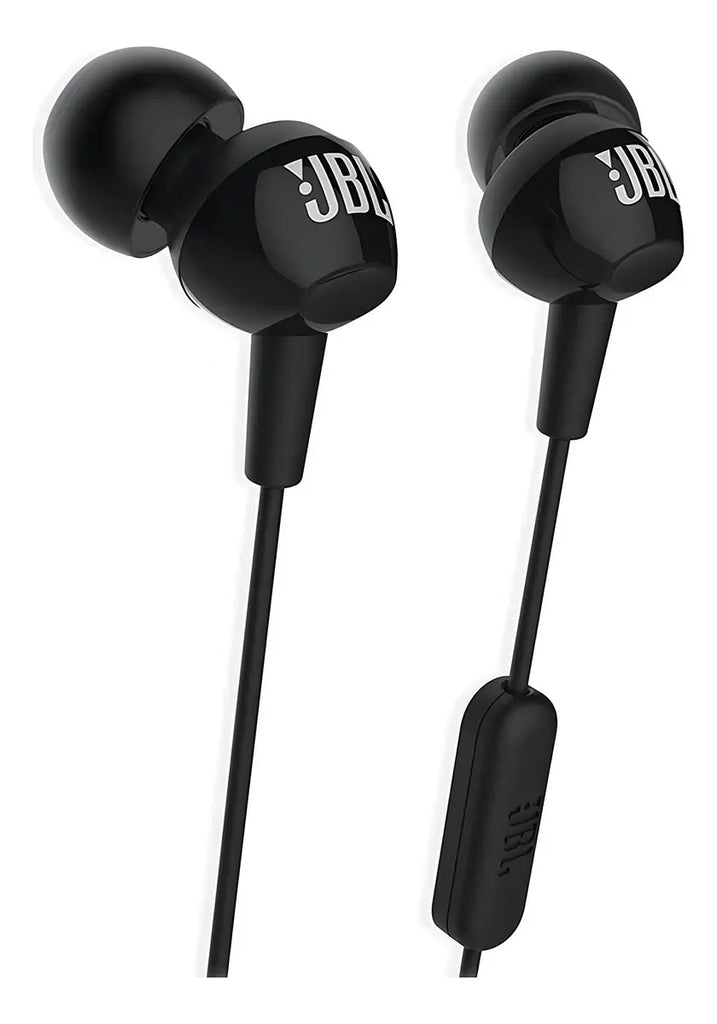 Audífonos JBL C100SI In-Ear Negros con Micrófono - Calidad de Sonido Premium y Diseño Compacto