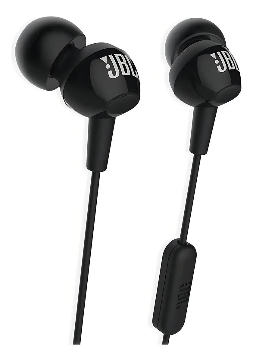 Audífonos JBL C100SI In-Ear Negros con Micrófono - Calidad de Sonido Premium y Diseño Compacto