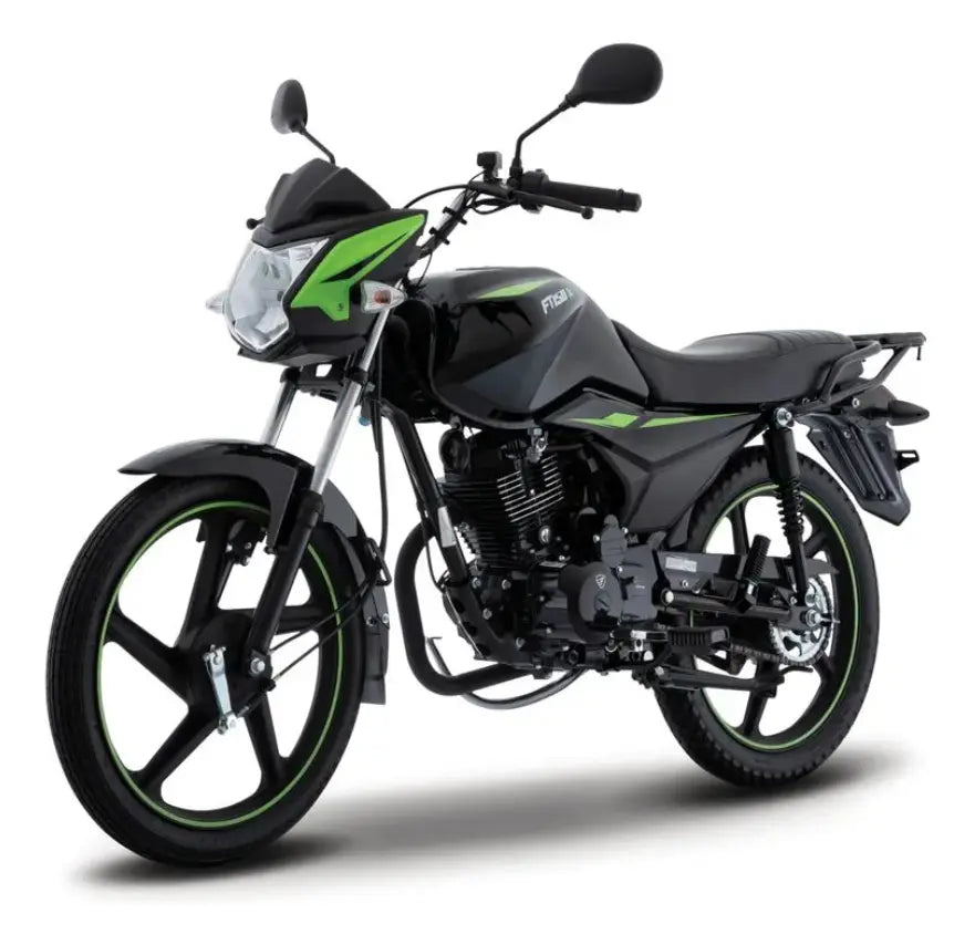 Motocicleta De Trabajo Italika Ft150 Ts Negro Con Verde