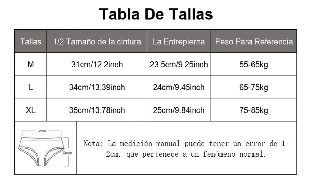 5 Piezas Panties De Algodón Para Mujer Talla Grande