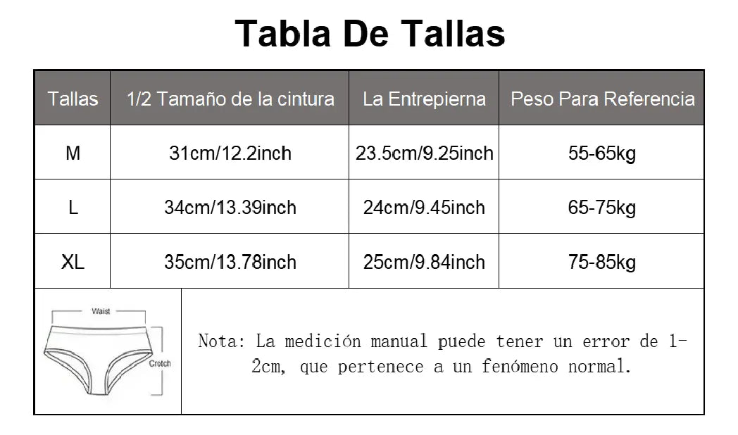 5 Piezas Panties De Algodón Para Mujer Talla Grande