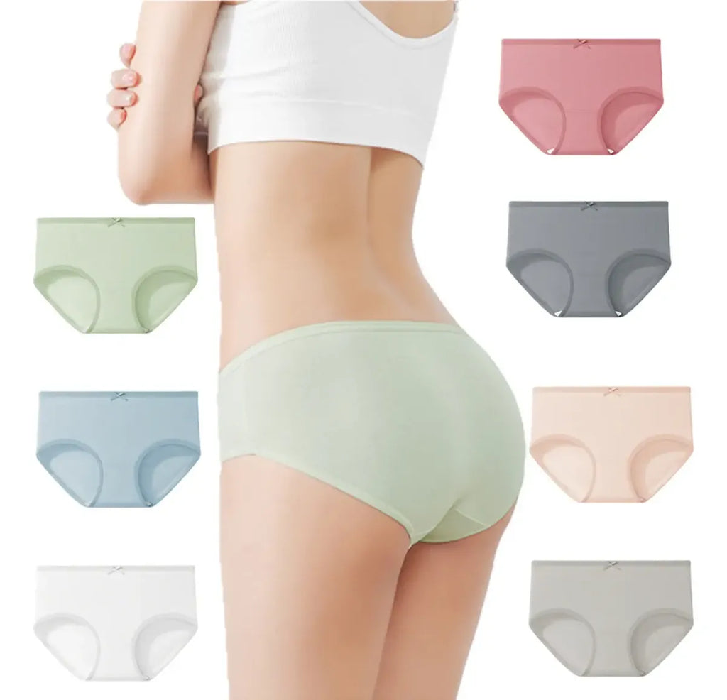 7 Packs Calzoncillos De Algodón De Talla Grande Para Mujer
