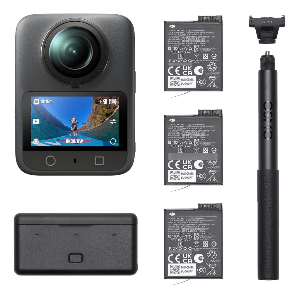 Dji Osmo 360 Combo Aventura, 8k 3 Baterías (reacondicionado)